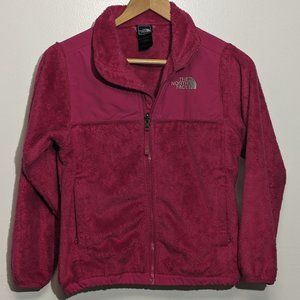Pink North Face Jacket girls size M/M (10-12) gently used  with side pockets